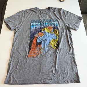 Pedialyte Divine Hydration Mens Graphic T-Shirt Gray Short Sleeve Large